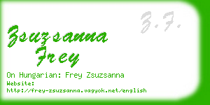 zsuzsanna frey business card